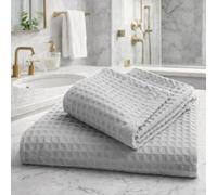 COGAL Set Asciugamani da Bagno Nido d'Ape (Grigio)