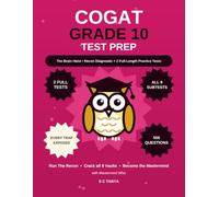 COGAT Grade 10 Test Prep: Level 15/16 Practice Test Book for Gifted & Talented Screening - Verbal, Quantitative & Nonverbal Reasoning Questions with Answer Key & Timed Drills