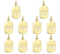 COGCHARGER 11 11 Charms per la creazione di gioielli, ciondolo piatto rotondo con numeri fortunati, ciondoli per collane, bracciali, portachiavi, fai da te, Ottone