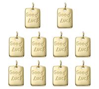 COGCHARGER Ciondoli Con Parole Motivanti Inspiranti In Ottone Ciondoli Per Bracciali Collane Orecchini, Klein, Ottone, Nessuna pietra preziosa