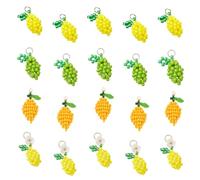 COGCHARGER Perle di limone Charms Ciondolo per Bracciali Dolce Frutta Charm Per Bracciali Collane Orecchini Accessori Fai da te, ca. 7,4 x 7,2 x 1,7 cm, Vetro, Nessuna pietra preziosa