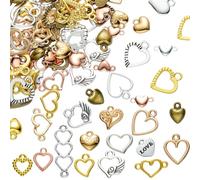 COGCHARGER Vari Charms Per la creazione di gioielli Colori Misti Dolce Pendente In Lega Per Bracciali Collane Orecchini Accessori Fai da te, Lega di acciaio