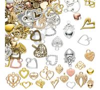 COGCHARGER Vari Charms Per la creazione di gioielli Colori Misti Dolce Pendente In Lega Per Bracciali Collane Orecchini Accessori Fai da te, Lega di acciaio