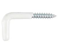 Cogex 85252 Cardine a vite plastificato, bianco, 3 x 30 mm, set di 10 pezzi