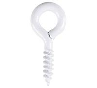 Cogex 85259 Piton ferma plastificato, bianco, 2,5 x 22 mm, set di 8 pezzi