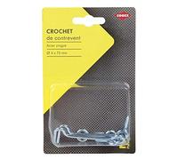 Cogex 85300 gancio Contrevent, dorato, 4 x 75 mm, set di 2 pezzi