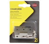 Cogex 85312 cerniera cardine, Grigio, 40 x 50 mm, set di 2 pezzi