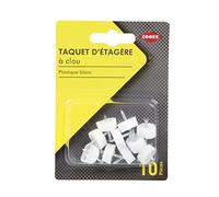 Cogex 85315 TAQUET Mensola a chiodo, Bianco, set di 10 pezzi