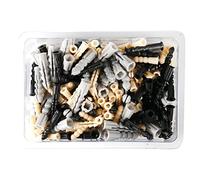COGEX 85336 - Tassello in plastica, assortito, grigio/nero/giallo, set da 200 pezzi