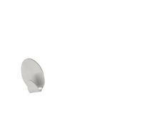 Cogex 85673 - Set di ganci adesivi in acciaio Inox, 25 x 36 mm, 3 pz.