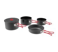 Coghlans Hard Anodized Family Cook Set, utensili da cucina Onesize Black