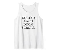 Cogito Ergo Doom Pergamena Filosofia Latina Umorismo Canotta