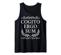 Cogito Ergo Sum Filosofia Latina Penso Quindi di Essere Canotta