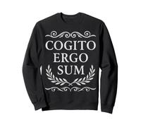 Cogito Ergo Sum Filosofia Latina Penso Quindi di Essere Felpa