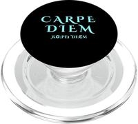 Cogli il giorno Carpe Diem Inspirational Latino in blu PopSockets PopGrip per MagSafe