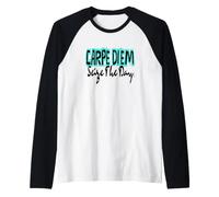 Cogli l'attimo, vivi la Vita Senza rimpianti per Donne Uomini Maglia con Maniche Raglan