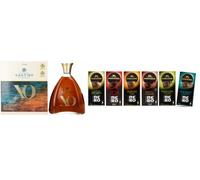 Cognac GAUTIER XO in decanter Gold&Blue + Selezione di 6 Tavolette Perugina Fondente Extra