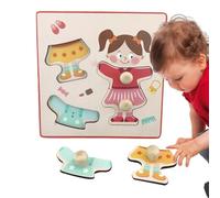 Cognitive Board Games - Puzzle Game Matching Toy | Brain Teaser Puzzle Game | Matching Learning Puzzles Board For Kids Aged 2-5, Wooden Interactive Learning Toy, Parent-Child Activity, Intelligence De
