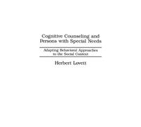 Cognitive Counseling and Persons with Special Needs (Tascabile)