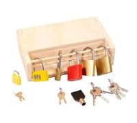 Cognitive Lock Box Wooden Puzzle for Seniors Hand Coordination Memory