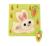 Cognitive Matching Board Puzzle Game For Kids Ages 2-5, Portable Wooden Travel Learning Toy, Kindergarten Fine Motor Skill Development Educational Activity