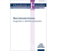 Cognome e identità personale - Iannicelli Maria Alessandra