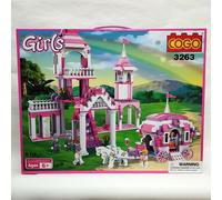 COGO COSTRUZIONI 3263 GIRL Palazzo con Carrozza Pezzi 510 [DU1-006]