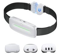 CoguyTech Batteria per Meta Quest 3S/3/2-12000 mAh Powerbank - 7 ore di autonomia - Ricarica rapida da 20 W - Indicatore LED - Cinghia magnetica - Caricatore portatile per cuffie VR