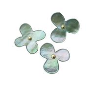 Cohana Flower push pins of oyster shell green - 1x3pcs