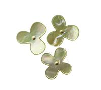 Cohana Flower push pins of oyster shell yellow - 1x3pcs