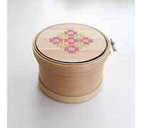 Cohana Magewappa toolbox embroidery hoop 12cm yllw-pnk - 1pc