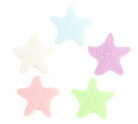 COHEALI 10 Pezzi Fermaporta Autoadesivi Forma di Stella a Cinque Punte in Silicone Luminescente Paracolpi Muro Protettivi Anticollisione per Maniglie e Bordi Porte per Casa