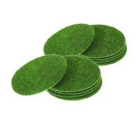 COHEALI 10 Pezzi Muschio per Delicato Decorazioni Design di Realistico Floccaggio e Verde Artificiale Tappetino in Plastica Processo in Miniatura Tavoli e Paesaggi