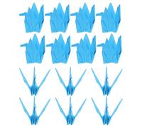 COHEALI 100 Gru Origami Piegate a Mano Blu 10x10 Cm - Decorazioni Origami Giapponesi per Matrimoni, Centrotavola e Sfondi Feste - Set 100 Pezzi per Allestimenti Creativi
