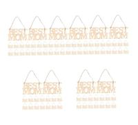 COHEALI 100 Pezzi 20 Pezzi Ciondoli in Legno Grezzo per la Festa della Mamma, Decorazioni da Appendere Artigianali in Legno, Abbellimenti per Lavoretti Creativi e Regalo Personalizzato