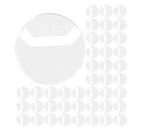 COHEALI 100 Pezzi Coperture Protettive Trasparenti per Badge Rotondi in Plastica Resistente e Antigraffio per Conservazione ed Esposizione di Bottoni