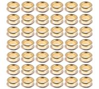 COHEALI 100 Set Kit Occhielli Metallici Oro 6mm con Rondelle per Tessuti Resistenti e Rinforzo Forte, Adatti per Riparazioni e Artigianato su Scarpe e Tela