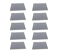 COHEALI 10pezzi Album per Francobolli Standard 7 File, Fogli in Plastico Nero Superficie Liscia e Tocco Confortevole per Collezione Francobolli e Monete