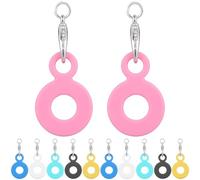 COHEALI 12 Pezzi Ciondoli Riutilizzabili in Silicone per Cannucce, Decorazioni Colorate Antiscivolo, Accessori Portatili per Cannucce Riutilizzabili in Cucina e Party