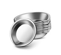 COHEALI 12 Pezzi Palette di Colori in Acciaio Resistente e Pratica per Pittura Tempera e Acrilici per Casa e Negozio Facile da Usare