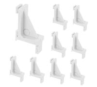 COHEALI 12 Pezzi Set 12 Ganci in Plastica Abs per Supporto Ripiano Frigorifero e Congelatore, Facile Installazione, Design Versatile, Adatti per Uso Domestico e Commerciale