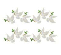 COHEALI 12 Pezzi Spilla da Colomba della Pace Lucentezza Duratura in Lega di Zinco Elegante Accessorio Versatile per Funerali e Riunioni di Lavoro