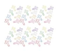 COHEALI 120 Graffette a Croce Colorate per Ufficio e Journaling Cristiano, Clip Segnalibro Robuste Multicolore per Studio Bibbia e Diario, Accessori Portatili per Documenti e