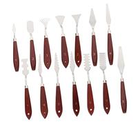 COHEALI 14pezzi Spatole Per Pittura Manico in Strumenti Per Miscelare Colori Accessori Per Pittura Olio e Acrilica Lame in Acciaio Inossidabile Antiruggine e Resistente Per Artisti e