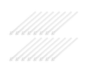 COHEALI 16 Pezzi Set Accessori Bagno Pulsante per Wc in Plastico Bianco, Asta Lunga per Riparazione Bagno, Facile Installazione, Estetico e Funzionale