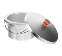 COHEALI 1set Pentolino per Scaldacera in Alluminio con Coperchio Resistente Alte Temperature Contenitore per Cera Compatto per Uso Domestico e Salone