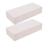 COHEALI 2 Pezzi Blocco di Schiuma Floreale Bianco 23x10x5cm per Fiori Freschi e Artificiali, Supporto Stabile Multifunzionale per Decorazioni Casa e Vasi