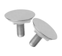 COHEALI 2 Pezzi Copriforo per Lavandino in Plastica Coprilavello da Cucina Argento per Foro Rubinetto Tappi Coprirubinetto per Piano di Lavoro Accessorio Pratico per Lavelli