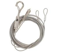COHEALI 2 Pezzi Filo per Appendere Quadri Regolabile, Kit per Appendere lo Specchio, Acciaio Inox, 2m, , Argento, per Cortili e Fattorie