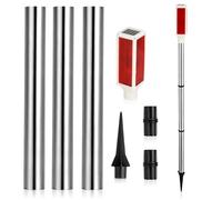 COHEALI 2 Pezzi Luce Solare di Avvertimento Stradale a LED Stroboscopica da Esterno, Lampada a Torre Pannello Solare Integrato, Set per Sicurezza Cantieri e Traffico